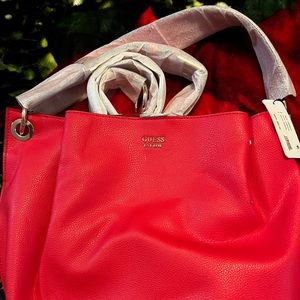 Guess red cross body and shoulder bag (brand new, not used)